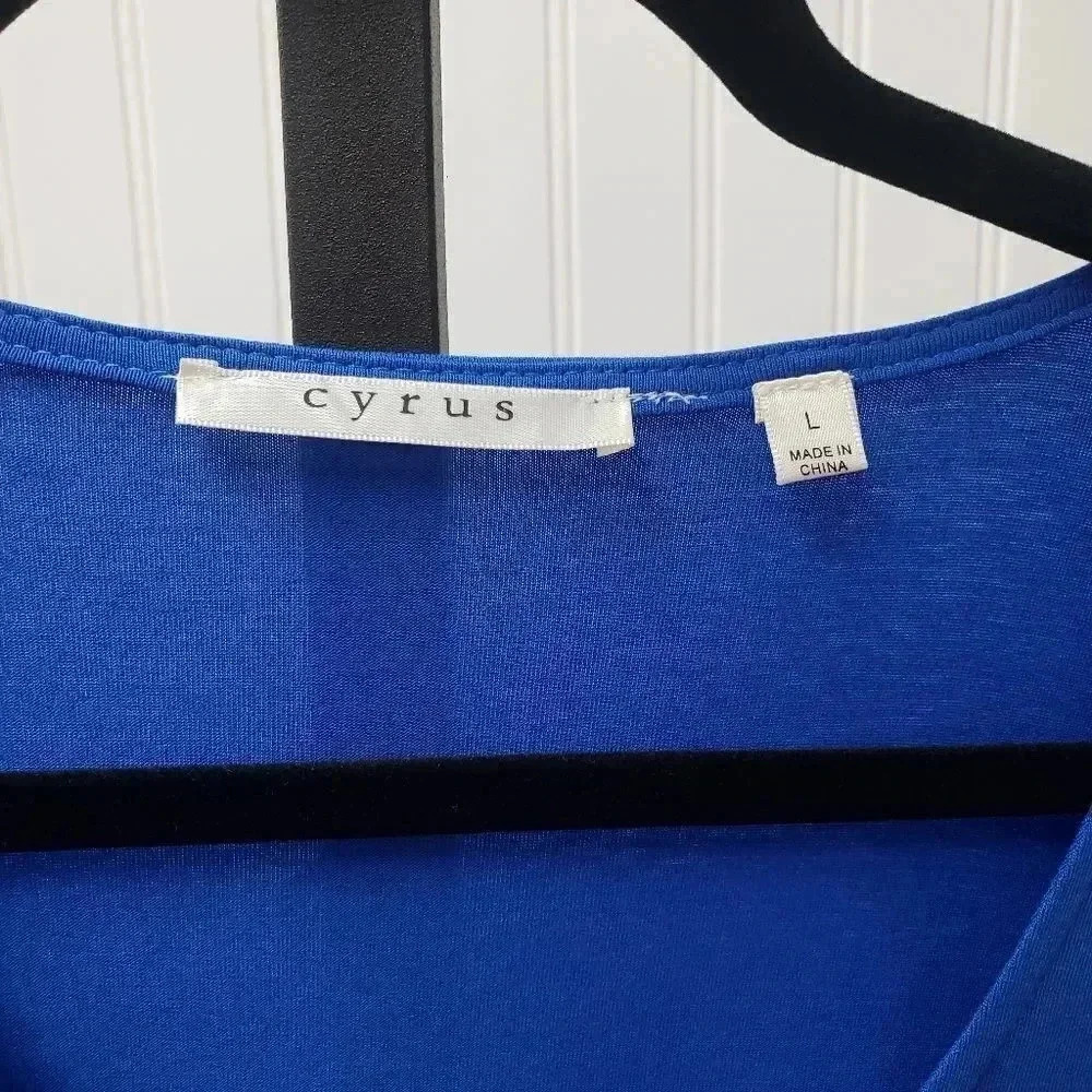 Cyrus Royal Blue Grommet Tunic - Picture 3 of 7